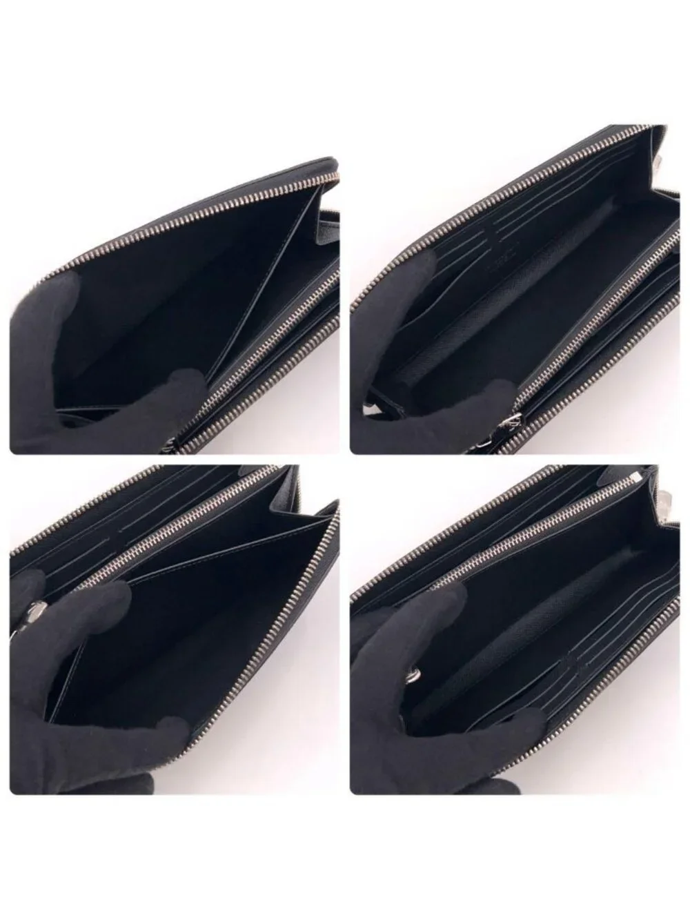Louis Vuitton Taiga Zippy Wallet Horizontal Black